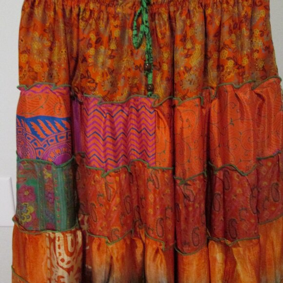 🌺 Wevez Tribal Patchwork Skirt – New With Tags 🌺 - Picture 8 of 8